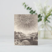 Antike Astronomie Himmel mit Sonne von Allain Mall Postkarte (Stehend Vorderseite)