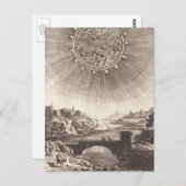 Antike Astronomie Himmel mit Sonne von Allain Mall Postkarte (Vorne/Hinten)