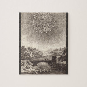 Antike Astronomie Himmel mit Sonne von Allain Mall Puzzle