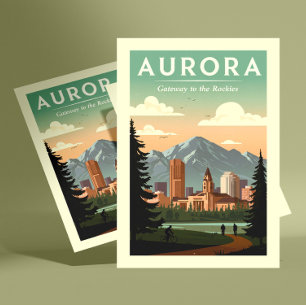Antike Aurora Colorado Postkarte