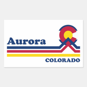 Antike Aurora Colorado Rechteckiger Aufkleber