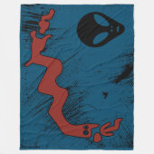 Antike Außerirdischen kreuzen den Roten Drachen Fleecedecke (Vorderseite)