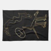 Antike Außerirdischen oder Stammeskunst Geschirrtuch (Horizontal)