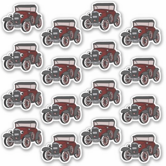 Antike Autoaufkleber Aufkleber (Vorderseite)