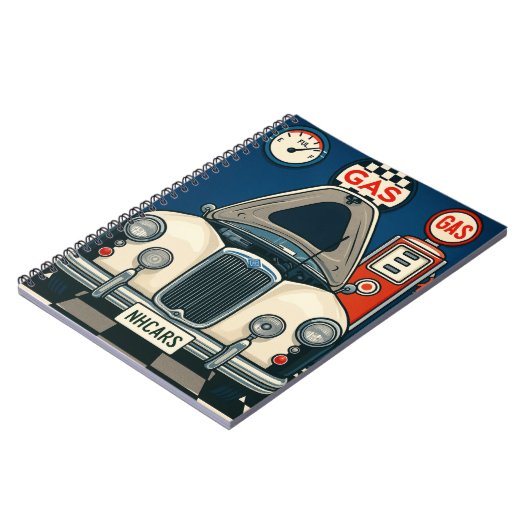 Antike Autodarstellung Notizblock (Linke Seite)