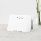 Antike Autokarte Geburtstagskarte Karte (Rückseite)