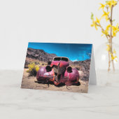 Antike Autokarte Karte (Gelbe Blume)