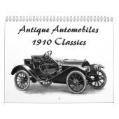 Antike Automobilen - 1910 klassische Auto Kalender (Titelbild)