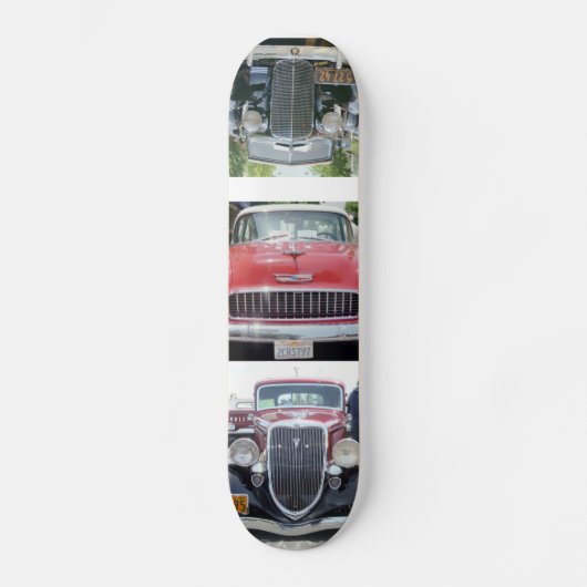 antike Autos Skateboard (Vorderseite)