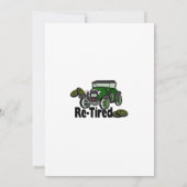 Antike Autovermietung Einladung (Rückseite)