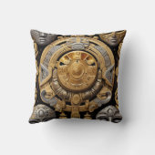 Antike Azteken und keltische Abstrakte gemischte S Kissen (Rückseite)