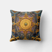 Antike Azteken und keltische Abstrakte gemischte S Kissen (Rückseite)