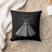 Antike Aztekenpyramide Kissen (Decke)