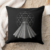 Antike Aztekenpyramide Kissen (Decke)