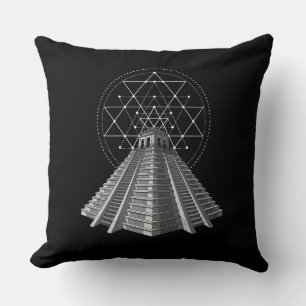 Antike Aztekenpyramide Kissen