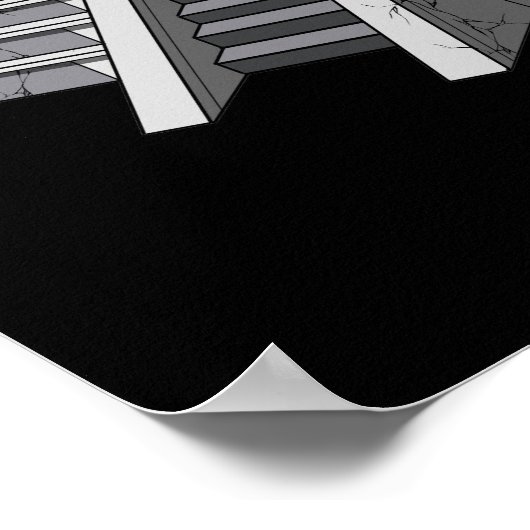 Antike Aztekenpyramide Poster (Ecke)