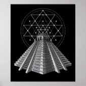 Antike Aztekenpyramide Poster (Vorne)