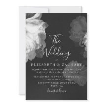 Antike B&W Vintag romantische Blumenhochzeit