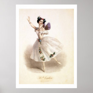 Antike Ballerina Print Marie Taglioni Poster