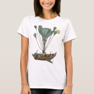 Antike Ballon-Luftschiff-Kunstwerke T-Shirt