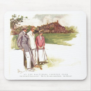 Antike Baltusrol Country Club Karikatur Mousepad