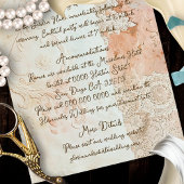 Antike Barock Spitze Details Kunst Einfassung Mexi Begleitkarte