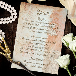 Antike Barock Spitze Details Kunst Einfassung Mexi Begleitkarte