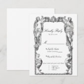 Antike Barockstatue Feine Kunst Renaissance RSVP Karte (Vorne/Hinten)