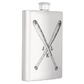 Antike Baseballschläger mit Monogramm Flachmann (Rechts)
