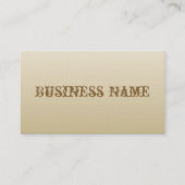 Antike beige Visitenkarte (Vorderseite)