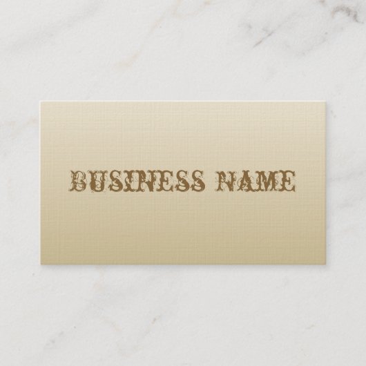 Antike beige Visitenkarte (Vorderseite)