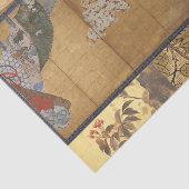 Antike belagerte Kirschblüten Seidenpapier (Ausschnitt)