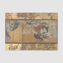 Antike belagerte Kirschblüten