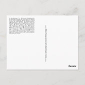 Antike Berlin Stadtplan Postkarte (Rückseite)