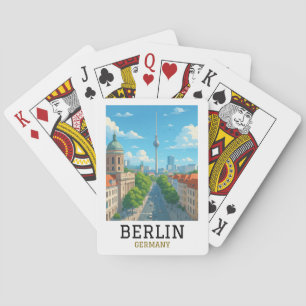 Antike Berliner Skyline Fernsehturm Skyline Ansich Spielkarten