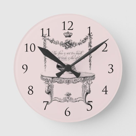 Antike beschuht Wanduhr (Vorderseite)
