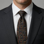 Antike Bibliotheksregale Dunkle Akademie Vintage Krawatte