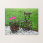 Antike Bicycle Blume Container Orton Effekt Puzzle (Horizontal)