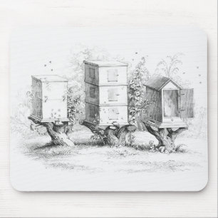 Antike Bienenkästen Honig Mousepad