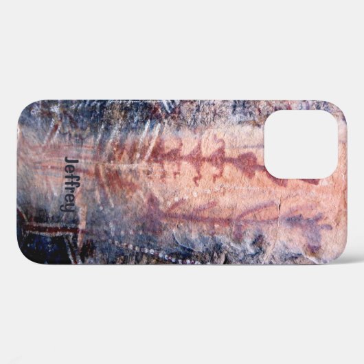 Antike Bilder SüdwestPetroglyphen, Name, Case-Mate iPhone Hülle (Rückseite (Horizontal))