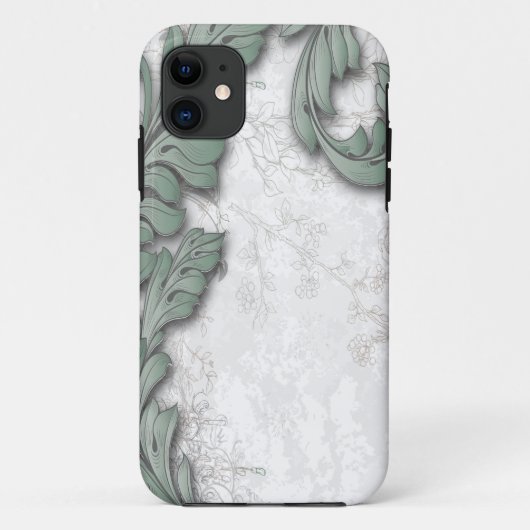 Antike Blätter mit Patina Case-Mate iPhone Hülle (Rückseite)