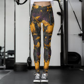 Antike Blau Weiße Vögel Jade Floral Rot Botanisch Leggings