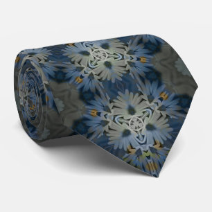 Antike Blaue Gänseblümchen-Blumen Krawatte