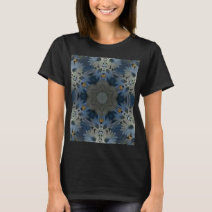 Antike Blaue Gänseblümchen-Blumen T-Shirt