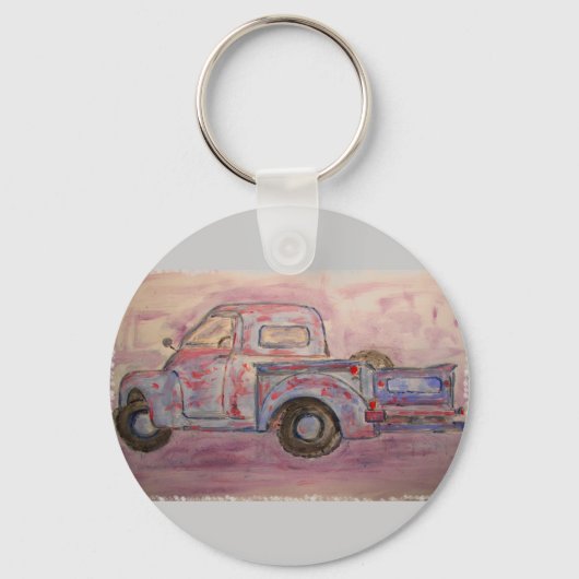 Antike blaue Patina Schlüsselanhänger (Vorderseite)