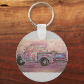 Antike blaue Patina Schlüsselanhänger (Vorderseite)