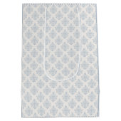 Antike Blaue Regency-Cameo-Brautparty Mittlere Geschenktüte (Rückseite)