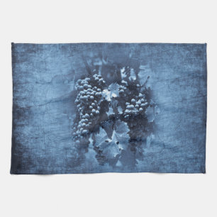 Antike Blaue Trauben Gips Geschirrtuch