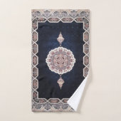 Antike Blaue Türkisch Persischer Teppich Rug Badhandtuch Set (Handtuch)