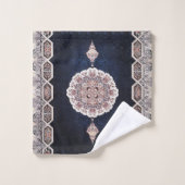 Antike Blaue Türkisch Persischer Teppich Rug Badhandtuch Set (Waschlappen)